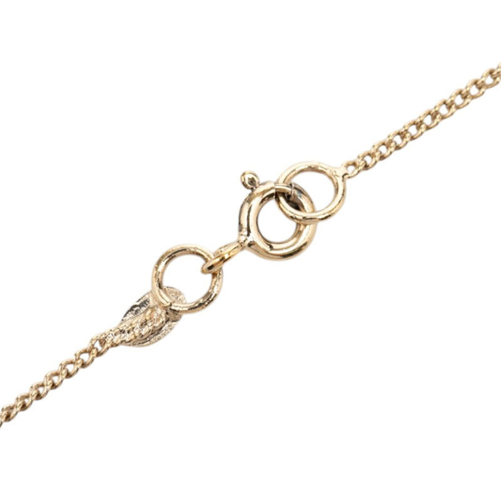 Chanel Coco Mark Heart Pendant Necklace 05P Gold Multicolor Plated Women's CH... - Picture 4 of 7